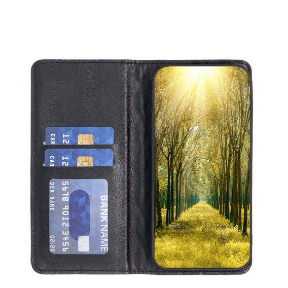 Etui z klapką do Samsung Galaxy A35 5G, Wallet, BINFEN COLOR, czarne