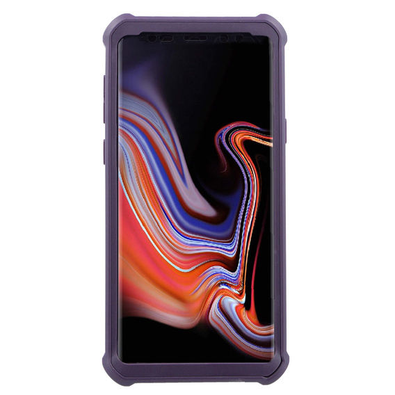 Etui pancerne do Samsung Galaxy Note 9, Dexnor Full Body, fioletowe