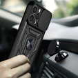 Etui pancerne do iPhone 14 Pro, CamShield Slide, czarne