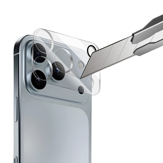 2x Szkło hartowane na wyspę aparatów ERBORD do iPhone 17 Pro Max