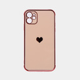 Etui do Apple iPhone 11, Electro heart, różowe rose gold