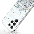 Etui do Samsung Galaxy S22 Ultra 5G, Glittery, srebrne