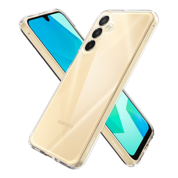 Etui Spigen do Samsung Galaxy A16 4G / 5G, Ultra Hybrid, przezroczyste + Szkło Hartowane 9H