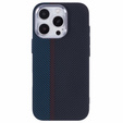 Etui do iPhone 16 Pro, Carbon Fiber MagSafe, czarne / niebieskie