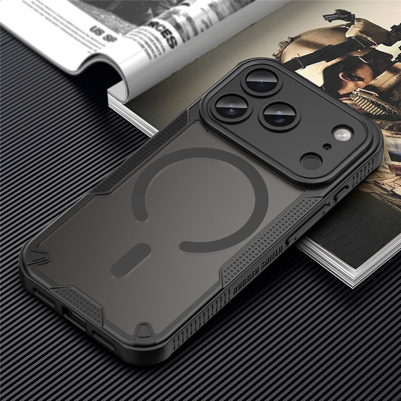 Etui do iPhone 17 Pro Max, do MagSafe, pancerne,  czarne