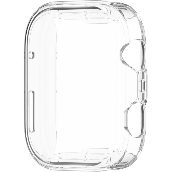 2w1 Etui silikonowe z osłoną ekranu do Huawei Watch Fit 4 – lekka ochrona wyświetlacza i boków - przezroczyste