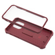 Etui pancerne do iPhone 14 Pro Max, Dexnor Full Body, czerwone