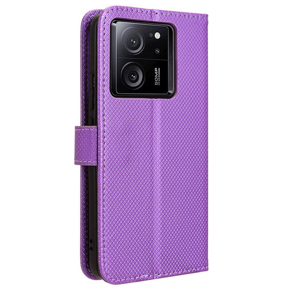 Etui z klapką do Xiaomi 13T / 13T Pro / Redmi K60 Ultra, Smart Magnet, fioletowe