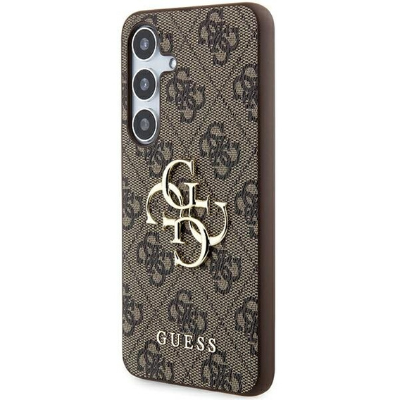 Etui GUESS do Samsung Galaxy A55, 4G Big Metal Logo, brązowe