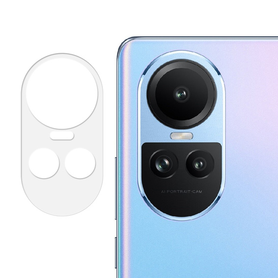 2x Szkło hartowane na aparat ERBORD do Oppo Reno 10 / 10 Pro, Przezroczyste