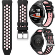 Pasek silikonowy do Huawei Watch GT 2e, Czarny / Różowy