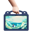 Etui do Samsung Tab A8 X200 / X205, Cute Patterns, z podstawką, Granatowe