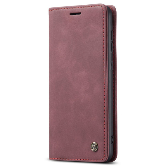 Etui CASEME do Samsung Galaxy A53 5G, Leather Wallet Case, czerwone