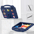 Etui do iPad 10.2" 2021/2020/2019 (9/8/7 gen.) / Air 10.5" 2019 (3 gen.) , Cute Patterns, z podstawką, Granatowe