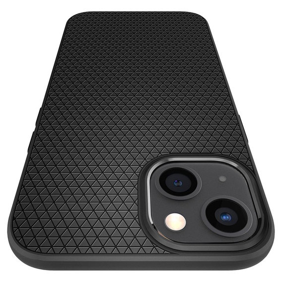 Etui Spigen do iPhone 13 Mini, Liquid Air, czarne + szkło