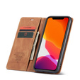 Etui CASEME do iPhone 11, Leather Wallet Case, brązowe
