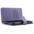 Etui z klapką do Oppo A79 5G, Butterfly, fioletowe