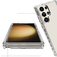 Etui do Samsung Galaxy S24 Ultra, Shockproof, z folią, przezroczyste