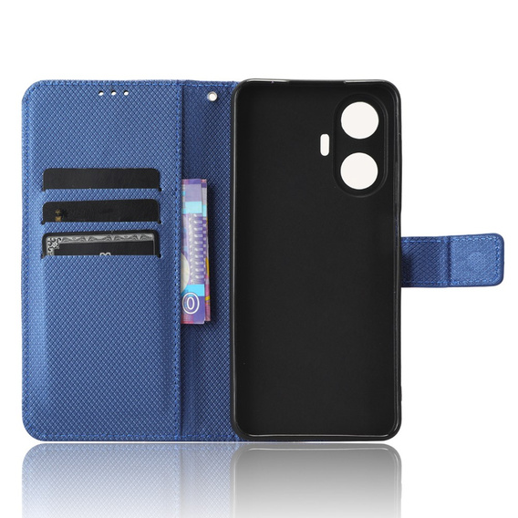 Etui z klapką do Realme C55, Wallet, Smart Magnet, niebieskie