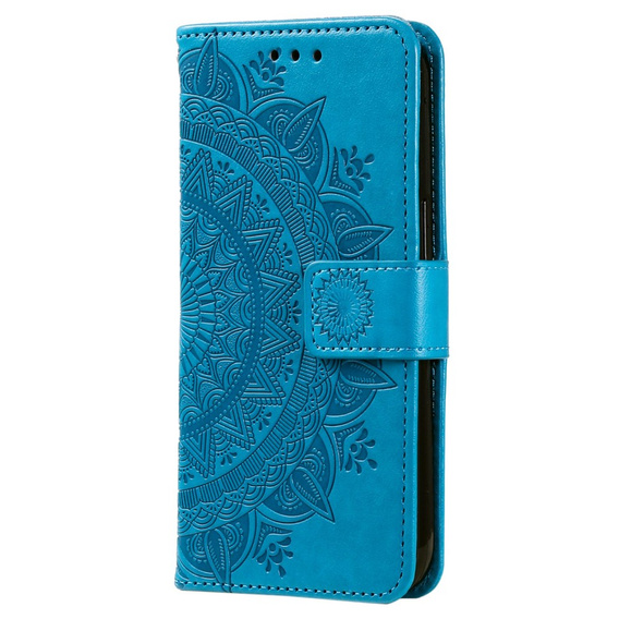 Etui z klapką do Samsung Galaxy A14 4G/5G, Mandala, niebieskie