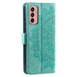 Etui z klapką do Samsung Galaxy A14 4G/5G, Mandala, zielone
