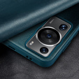 Etui do Huawei P60 Pro, z klapką Side View, niebieskie