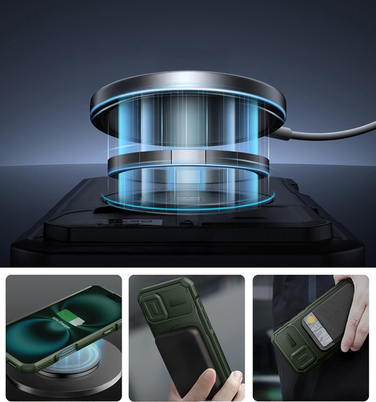 Etui Dexnor MagSafe z osłoną aparatu do iPhone 16 Plus