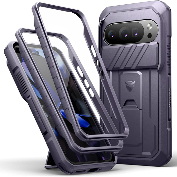 Pancerne etui Dexnor z przesłoną aparatu i podstawką do Google Pixel 10 / Pixel 10 Pro