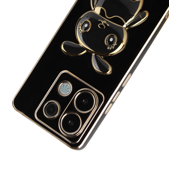 Etui do Xiaomi Redmi Note 13 Pro 5G, Rabbit, czarne + Szkło Hartowane 9H