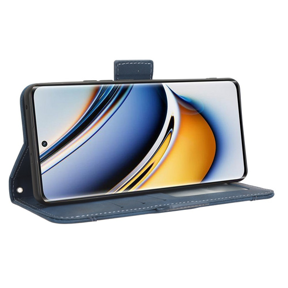 Etui z klapką do Realme 11 Pro 5G / Pro+ 5G, Card Slot, granatowe
