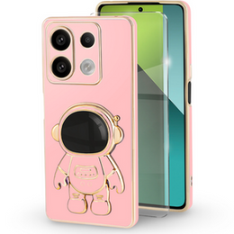 Etui do Xiaomi Redmi Note 13 Pro 5G, Astronaut, różowe + Szkło Hartowane 9H