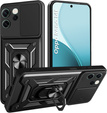 Etui pancerne do Oppo Reno 14F, z ochroną aparatu, z podstawką, czarne