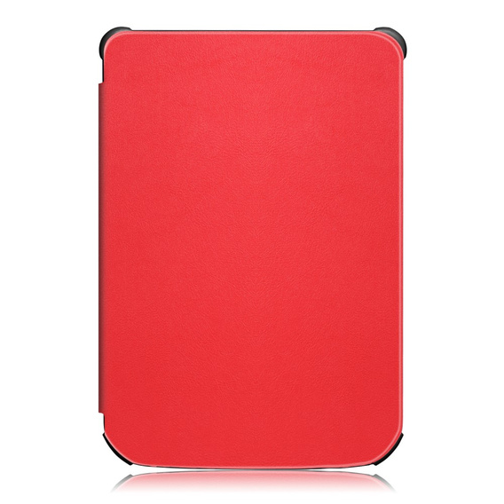 Etui do PocketBook Touch Lux 4 5 606 616 627 628 632 633, Smartcase, czerwone