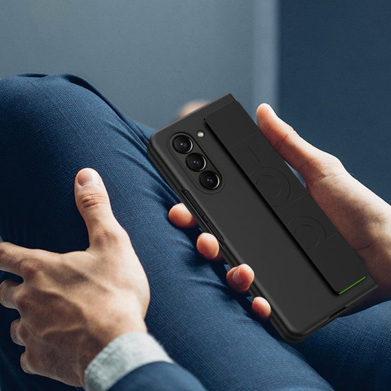 Etui do Samsung Galaxy Z Fold5 5G, z rączką, czarne