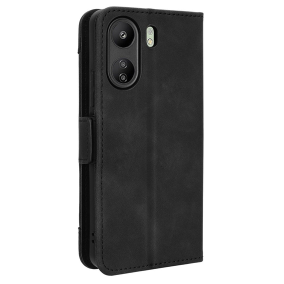 Etui z klapką do Xiaomi Redmi 13C / Poco C65, Card Slot, czarne