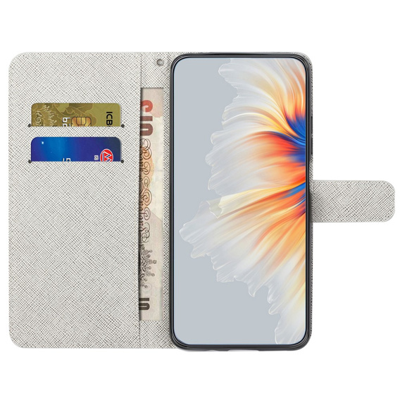 Etui z klapką do Samsung Galaxy M15 5G, Wallet, Blue Flower