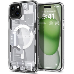 Etui z MagSafe Spigen do iPhone 15 Plus, Ultra Hybrid, Zero One, Białe