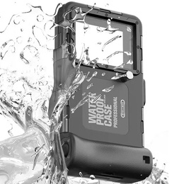 Etui wodoszczelne IPX8 na telefon 4,7 - 6,7" SHELLBOX, nurkowanie do 15m, czarne