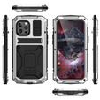 Etui do iPhone 13 Mini, R-JUST, pancerne, srebrne