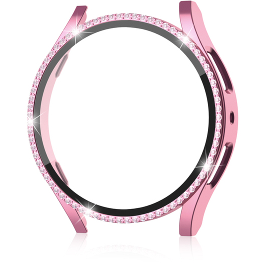 2w1 Etui + Szkło Hartowane do Samsung Galaxy Watch 6 40mm, Różowe