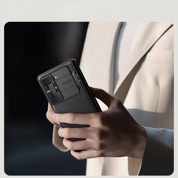 Etui NILLKIN do Samsung Galaxy Z Fold5 5G, CamShield Pro Case, Z podstawką, Czarne