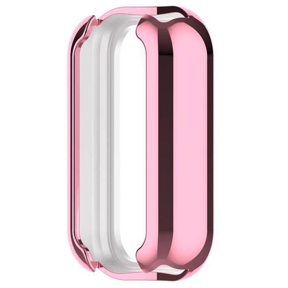 2w1 Etui z Osłoną do Xiaomi Redmi Smart Band 2 / Xiaomi Smart Mi Band 8 Active, Różowe
