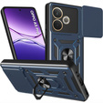 Etui pancerne do Oppo A5 Pro 5G, CamShield Slide, niebieskie