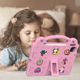 Etui do iPad Air 10.9" 2022/2020 (5/4 gen.) / Pro 11" 2022/2021/2020 (4/3/2 gen.), Cute Patterns, z podstawką, Różowe