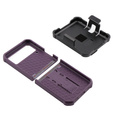 Etui pancerne do Samsung Galaxy Z Flip 4 5G, Dexnor Clip Holder, fioletowe