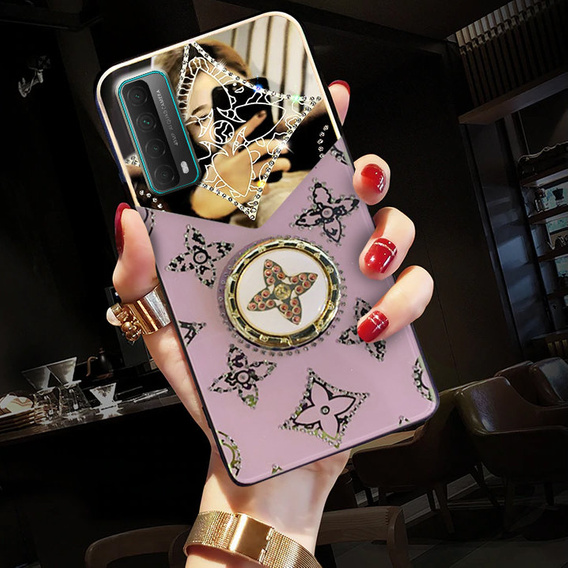 Etui Fashion do Huawei P Smart 2021, fioletowe