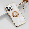 Etui do iPhone 13 Pro, Electro Ring, białe
