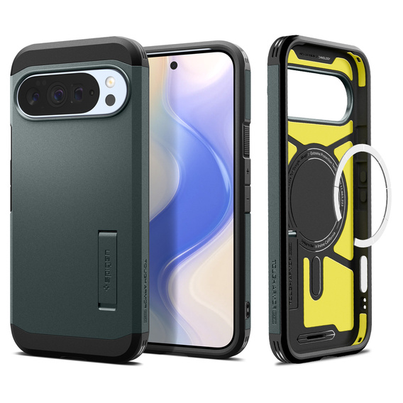 Etui Spigen Tough Armor MagSafe do Google Pixel 10 Pro XL, Abyss Green