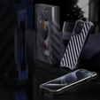 Etui R-JUST do iPhone 15 Pro, pancerne Hollow, szare
