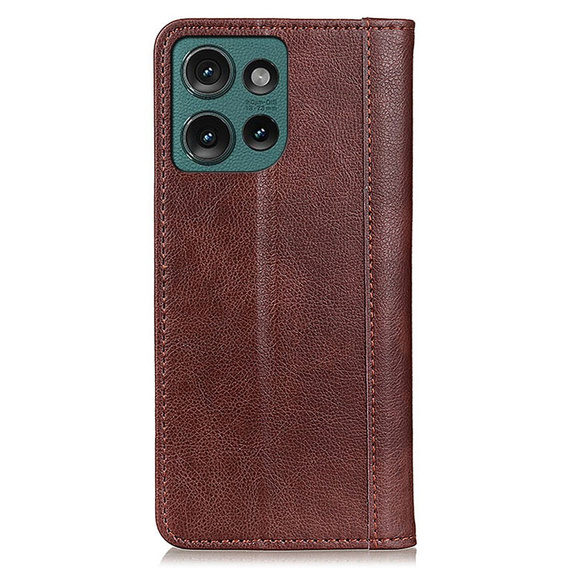 Etui do Motorola Edge 50 Neo 5G z klapką – brązowe